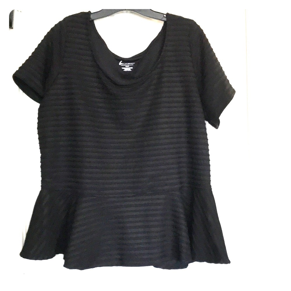 Black Peplum Blouse